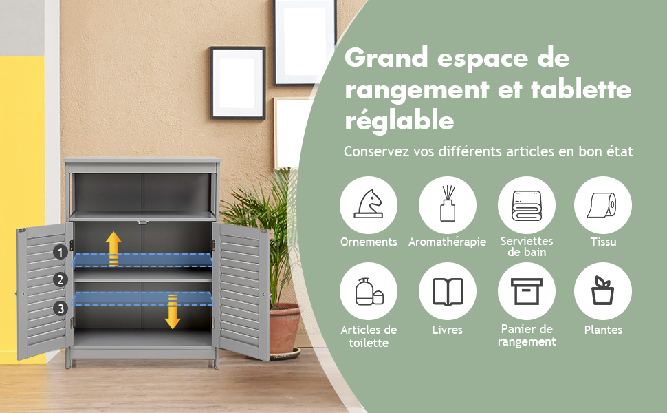 Meuble Salle De Bain/Rangement De Salle De Bain-2 Portes Persiennes-Etagère Réglable-Dispostif Anti-basculement-60x30,5x80cm Blanc 13 Meuble Salle De Bain/Rangement De Salle De Bain-2 Portes Persiennes-Etagère Réglable-Dispostif Anti-basculement-60x30,5x80cm Blanc -Songmics Soldes Magasin AAHKMJXYDAFdJAOAIMEbOAchlkWZ0oakZn uVZ0mPidMNbILvCvspZ4oG3fPgIqc1P26RdPiG8KHKUtblW5 ULKvLD1OHzwX jolGWPZGyLZfHIujjwG