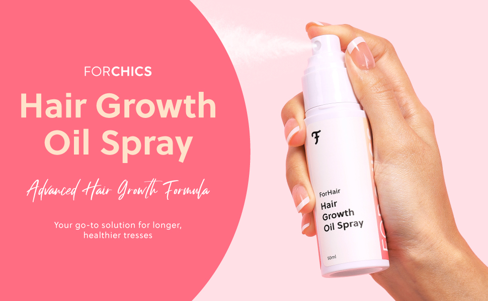 ForHair by ForChics NonGreasy Hair Growth Oil Spray Promotes Thicker Natural