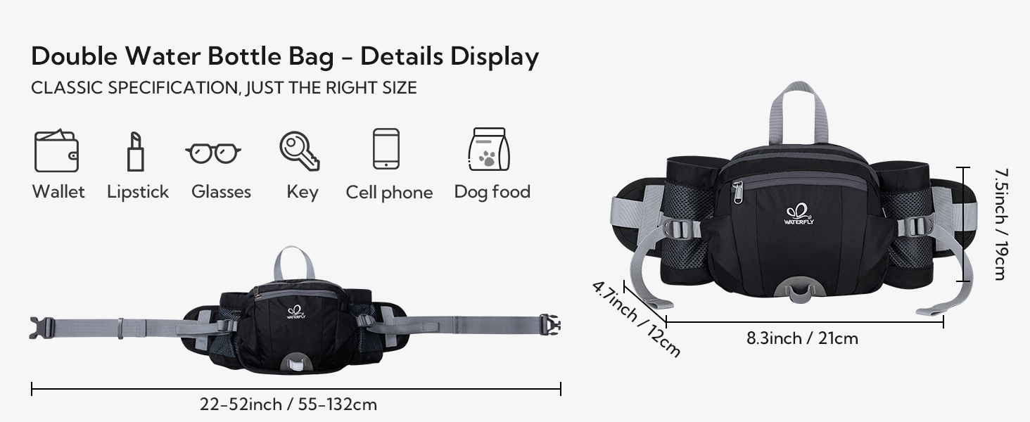 water bottle waist bag