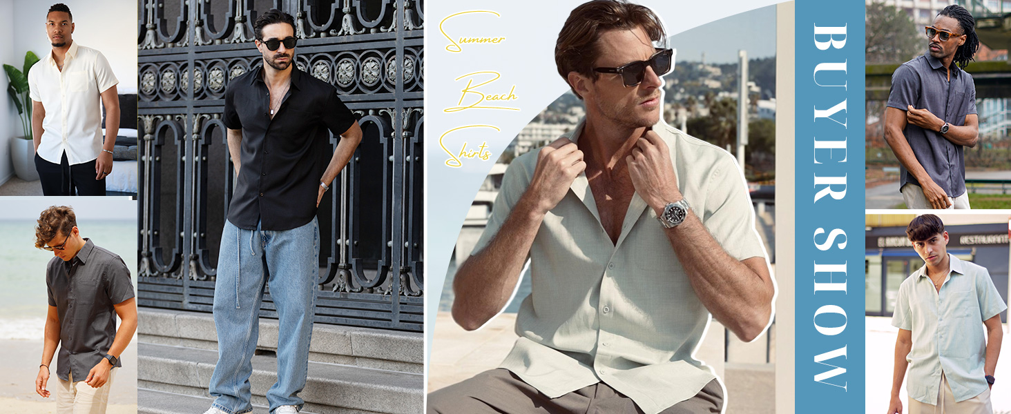 button down shirt men