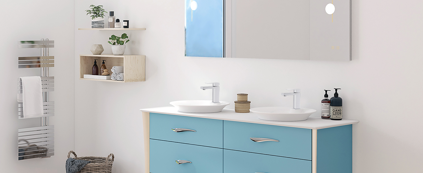 Faustina Bathroom Faucet,Single Handle Vanity Faucet RV Bathroom Sink