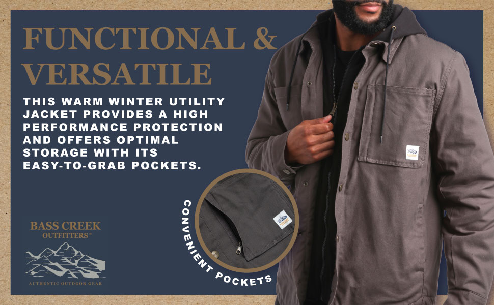 Amazon.com: Bass Creek Outfitters Mens Canvas Jacket