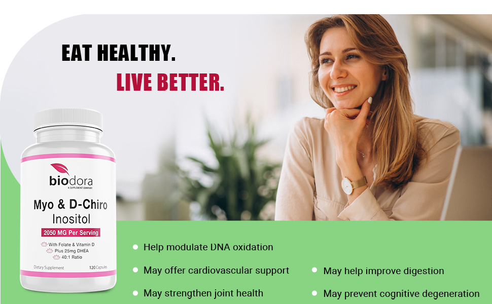 myo& D-Chiro Inositol Supplement, with Folate and Vitamin D, SPN-CELR