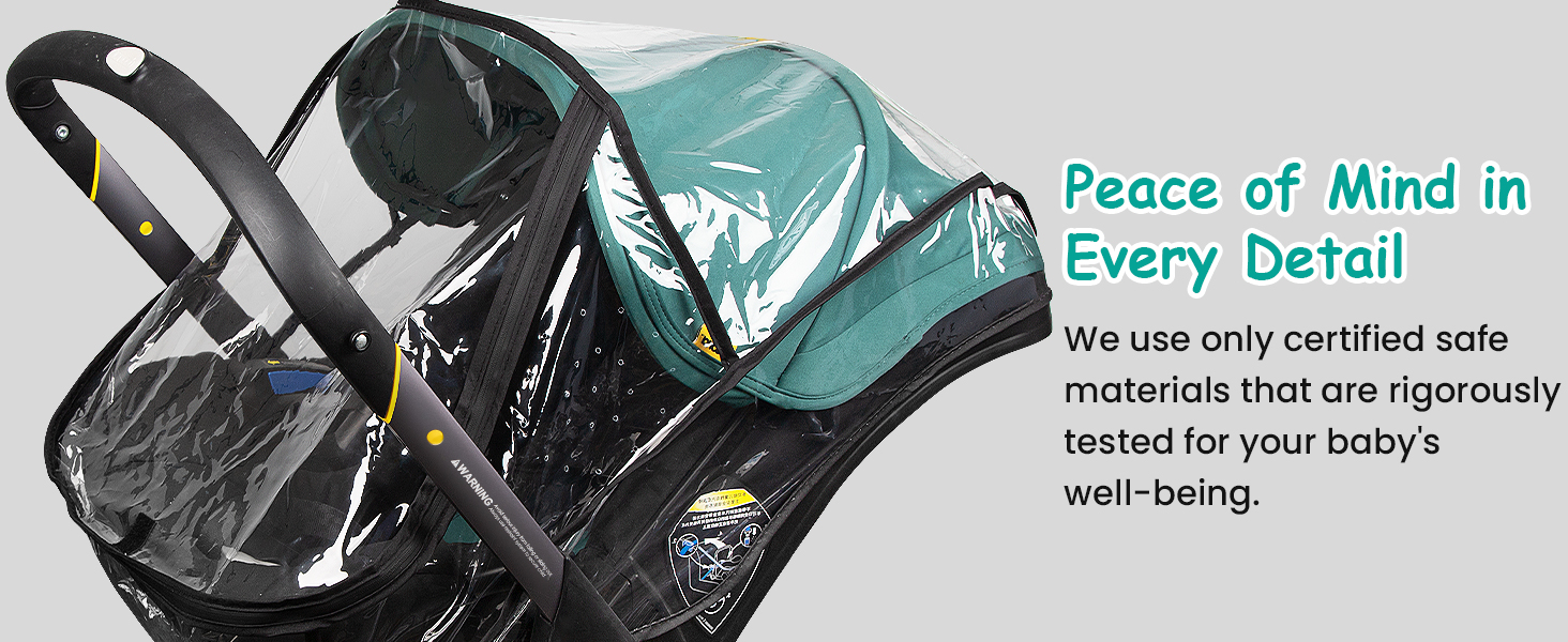 Rain cover for stroller, Snow cover for stroller, Wind cover for stroller