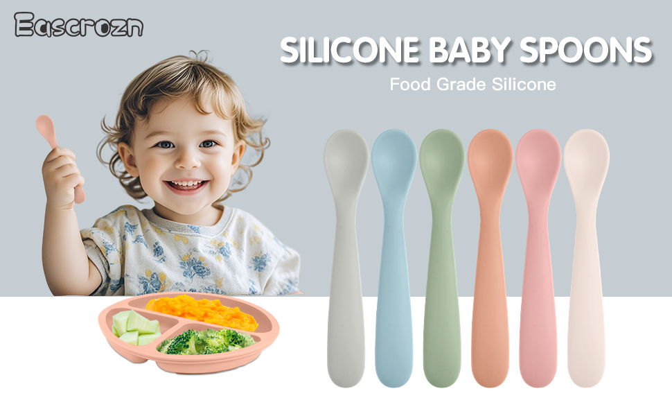 silicone baby spoons