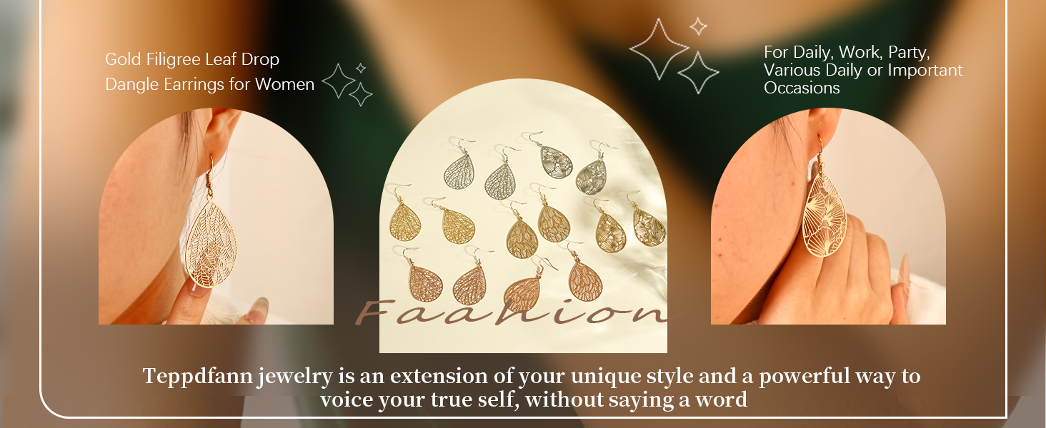 Gold Filigree Earrings