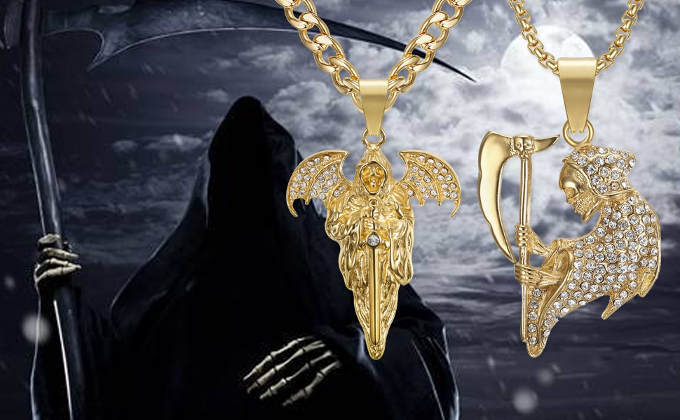 Skull Charm Holy Death Pendant Necklace