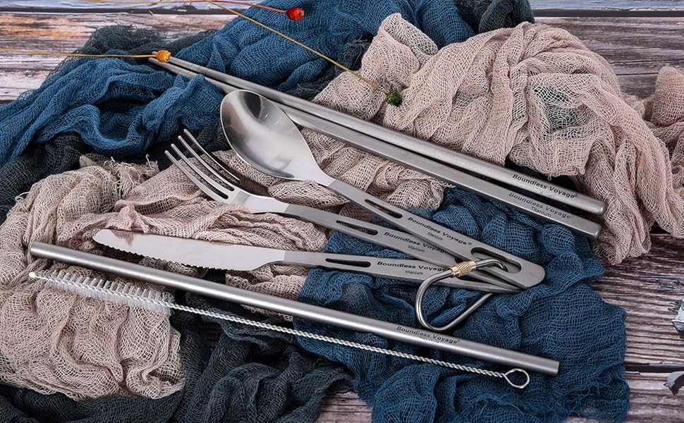 Boundless Voyage Titanium Spoon with Big Bowl Ultralight