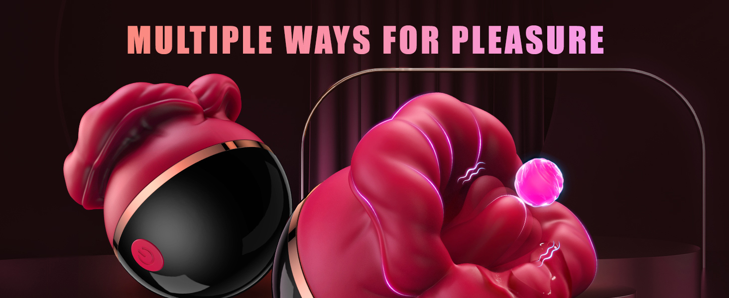 Sex Toys Clitoral Vibrator for Women Adult Toys with 8 Tongue Licking &amp; 8 Vibrating
