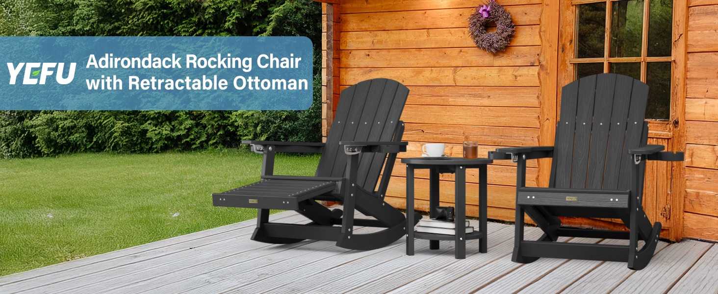 YEFU Adirondack Rocking Chair
