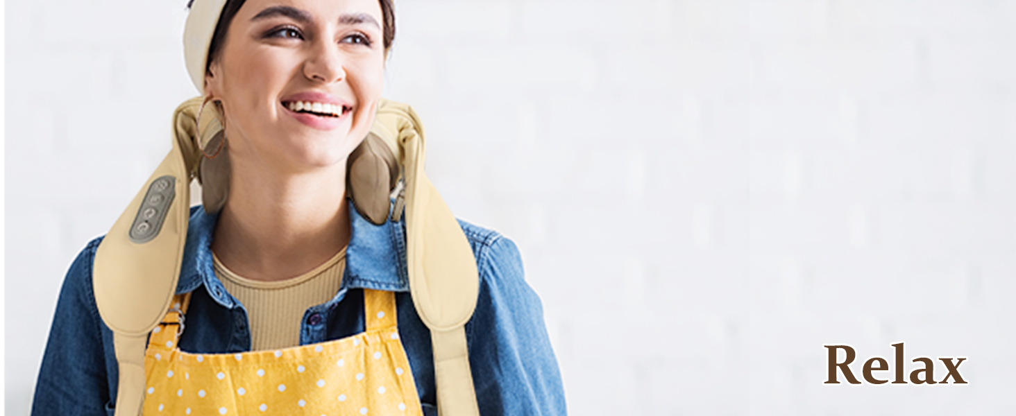 neck massager for pain relief deep tissue shiatsu neck and back massager