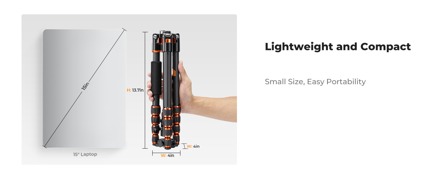 K&F Concept Carbon Fiber Camera Tripod