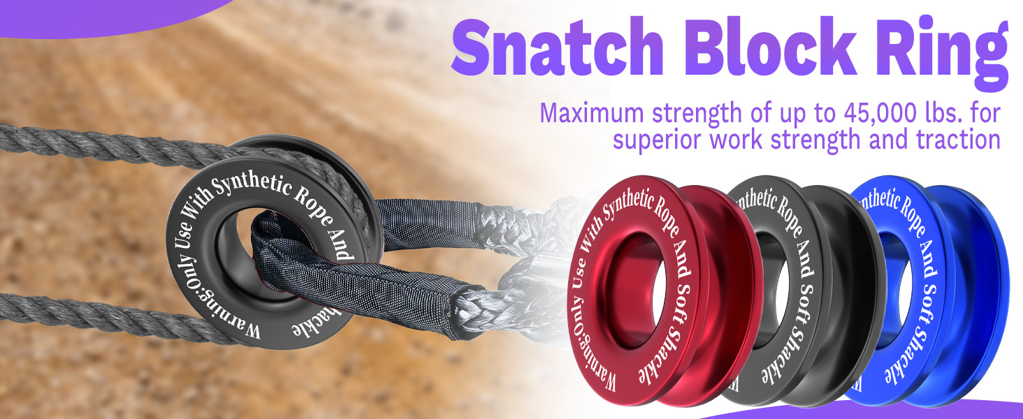 Winch Snatch Recovery Ring