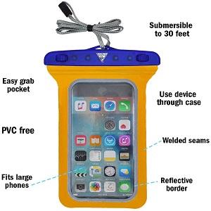 E-Merse DeepXL PodPocket Waterproof Submersible Phone Case.