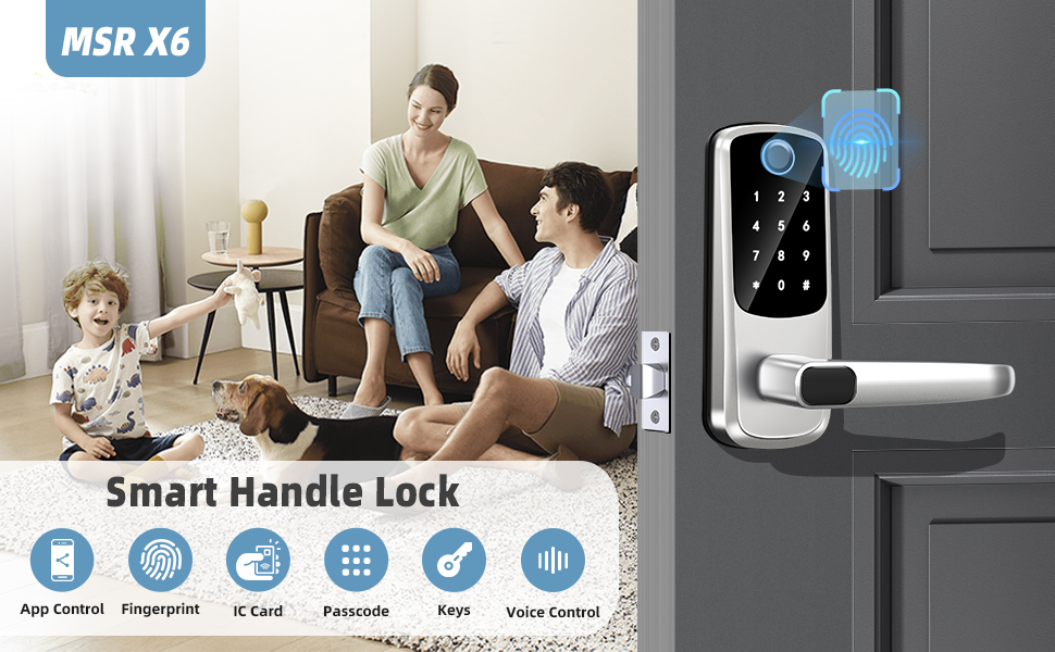 smart door lock with IC Card