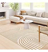 Amazon.com: Lahome Abstract Machine Washable Rugs 8x10, Ultra-Thin