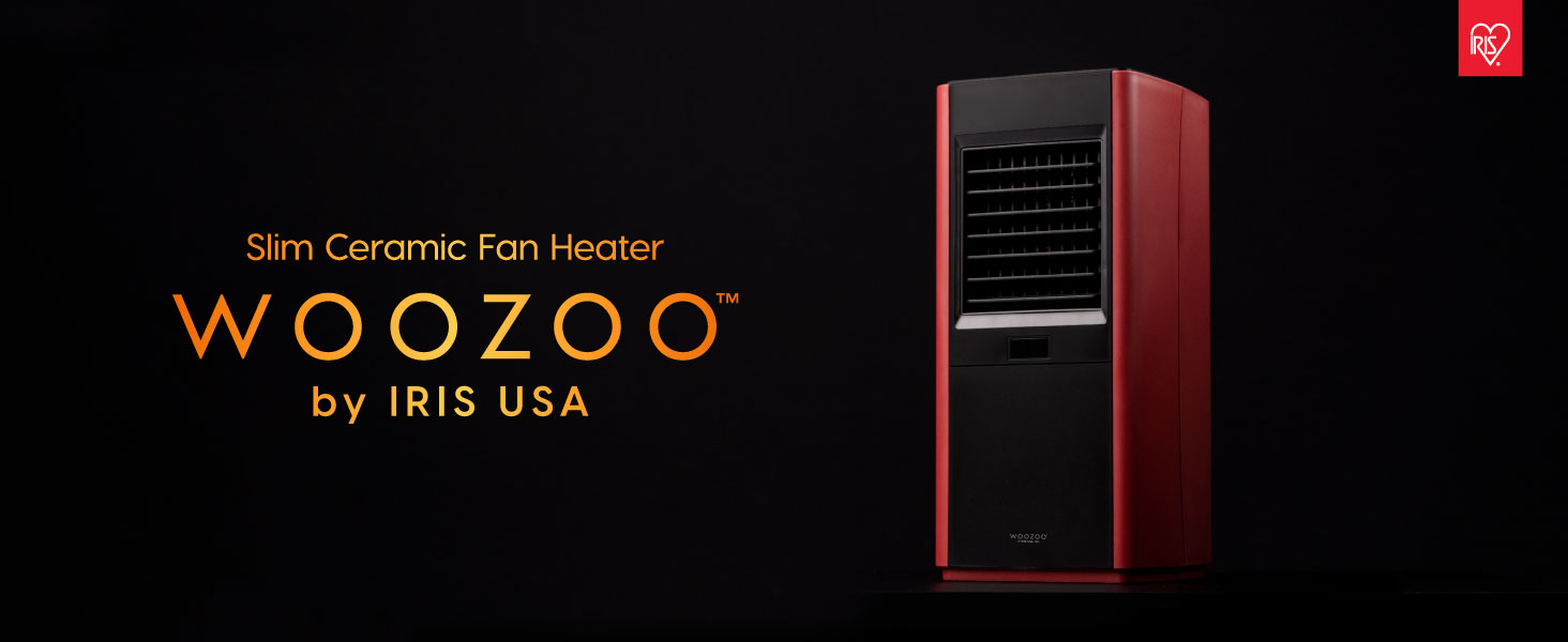 IRIS WOOZOO Slim Portable Space Indoor Heater With Motion