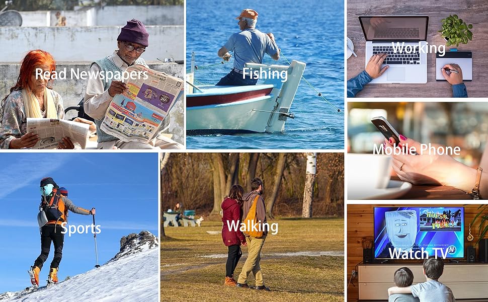 Myfeasy Metal Progressive Multifocus Reading Glasses for