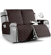 VANSOFY Waterproof Loveseat Recliner Cover, Sofa Covers 1-Piece Washable Reclining Sofa Cover Non...