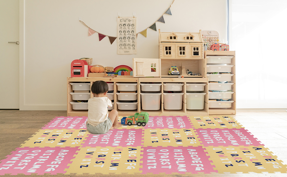 Foam Puzzle Floor Mat Baby Play Mat Squares XPE
