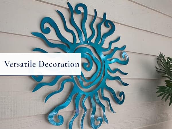 Amazon.com : Wacky Sun Metal Wall Art Indoor/Outdoor Decor
