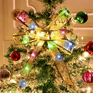 Amazon.co.jp: HIMOMOクリスマスリボン イルミネーションライト 5M