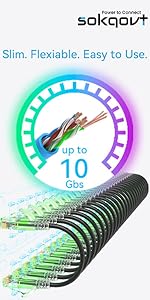 cat6a ethernet patch cables 0.5ft