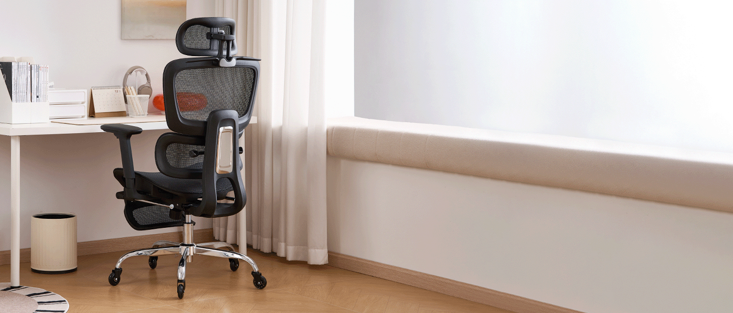 LarkLeaves Office Chair with Footrest