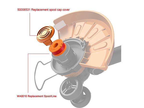Thten Edger Spools Replacement for Worx WG180 WG163 WA0010