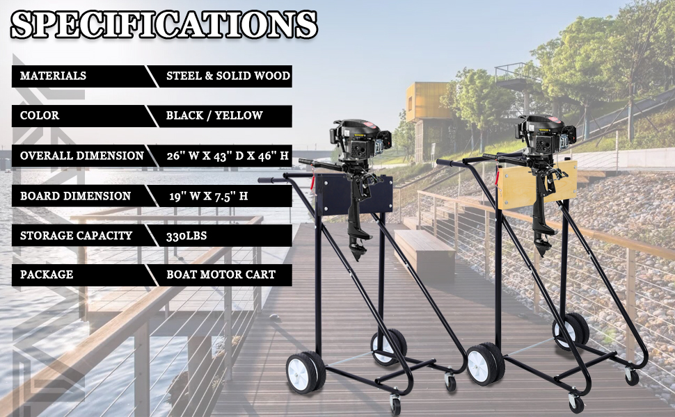 Tandagy Outboard Boat Motor Stand Heavy Duty Outboard Motor
