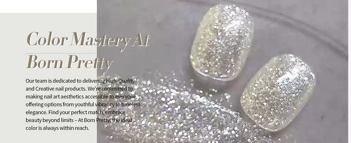 Silver Glitter Gel Nail Polish