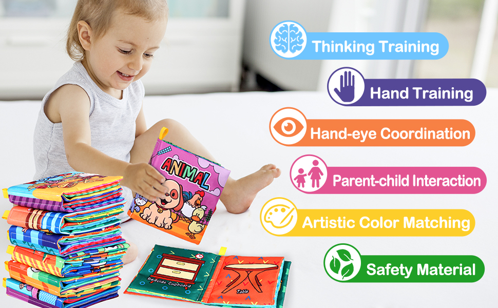 Mankoda Baby Books 0612 Months, 8PCS Best Baby Books