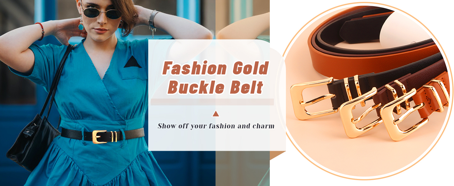 women belts for jeans pants pu leather black dark brown beige white ladies accessories formal