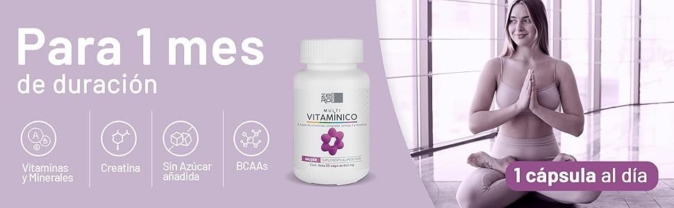 Multivitaminico hombre, creatina, selenio, te verde, energía, vitalidad, vida saludable, mujer