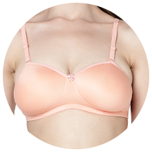 seamless cups bra, no visible lines bra, soft padded bra, light padded bra
