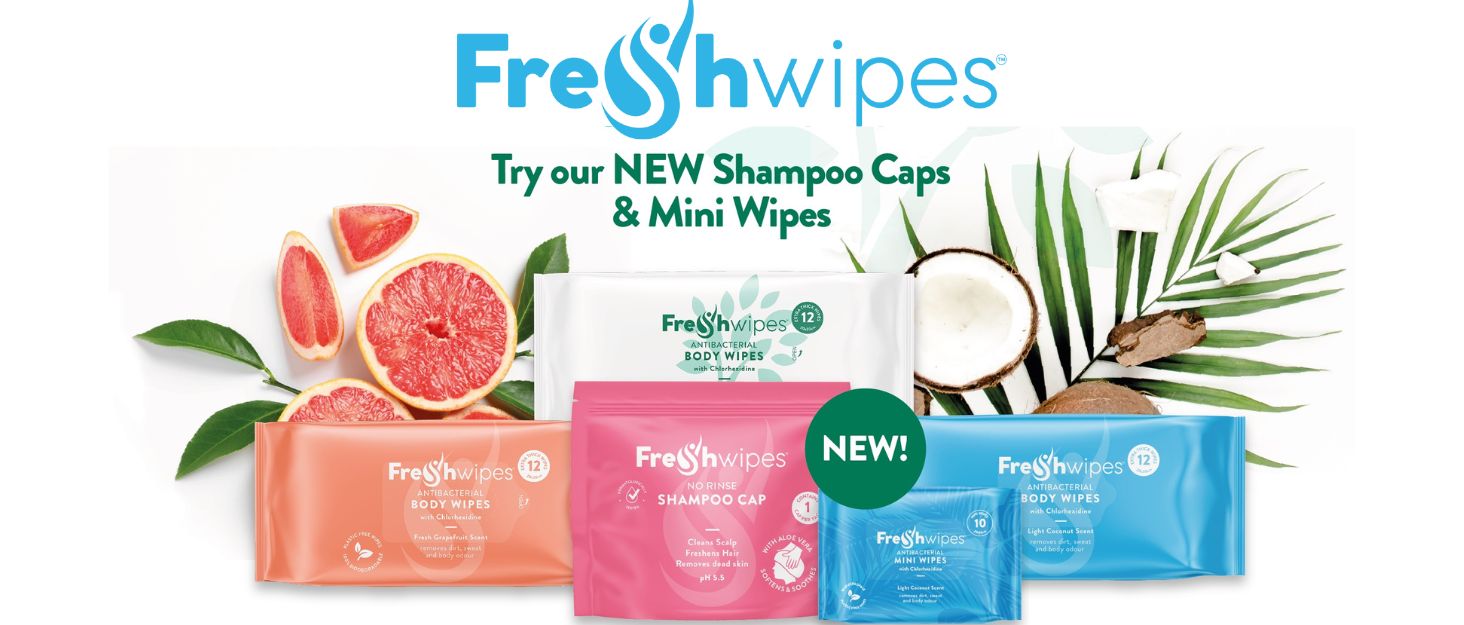 FreshWipes Shampoo Caps 5 x Caps to Wash Your Hair Without Water. Rinse