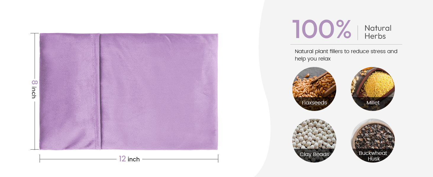 Heating Pad Microwavable with Washable Cover, 8 x 12