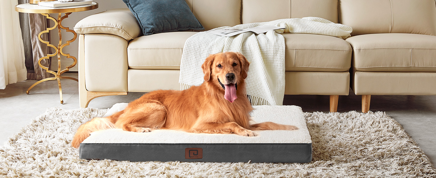 EHEYCIGA Jumbo Dog Beds for Extra Large Dogs, Orthopedic Washable Giant