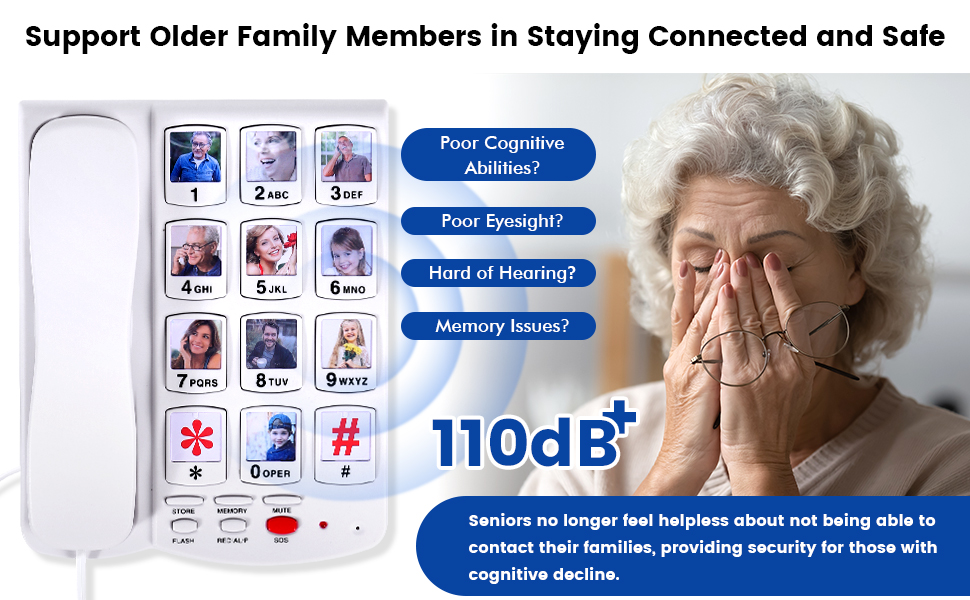 senior phone for elderly landline