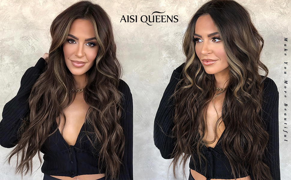 aisi queens wig long wavy wig for women