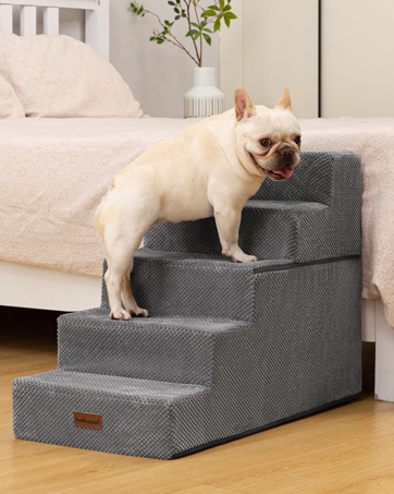 steps for dogs to get on bed