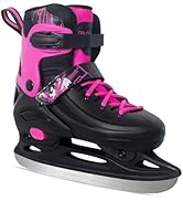 Nattork Ice Skates 4 Sizes Adjustable for Kids Boys Girls, Fun Beginner Ice Skating for Outdoor, ...