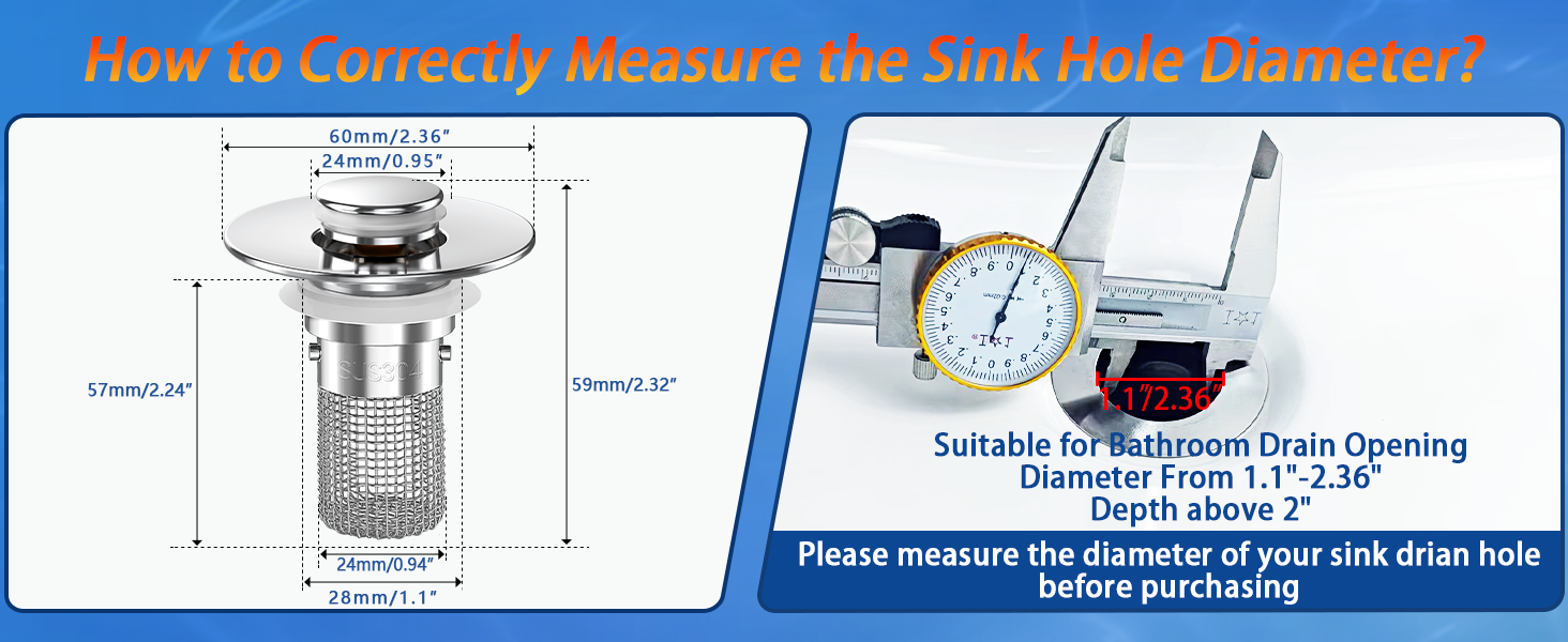 Bathroom Sink Drain Strainer