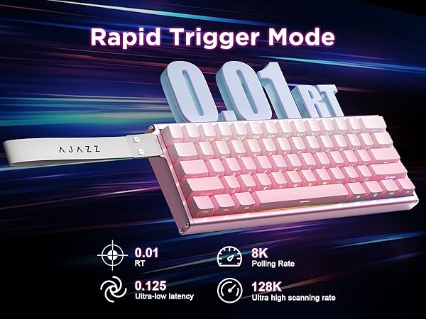 Amazon.com: MIKIBY Alux60 Gaming Keyboard Wired, Hall Effect