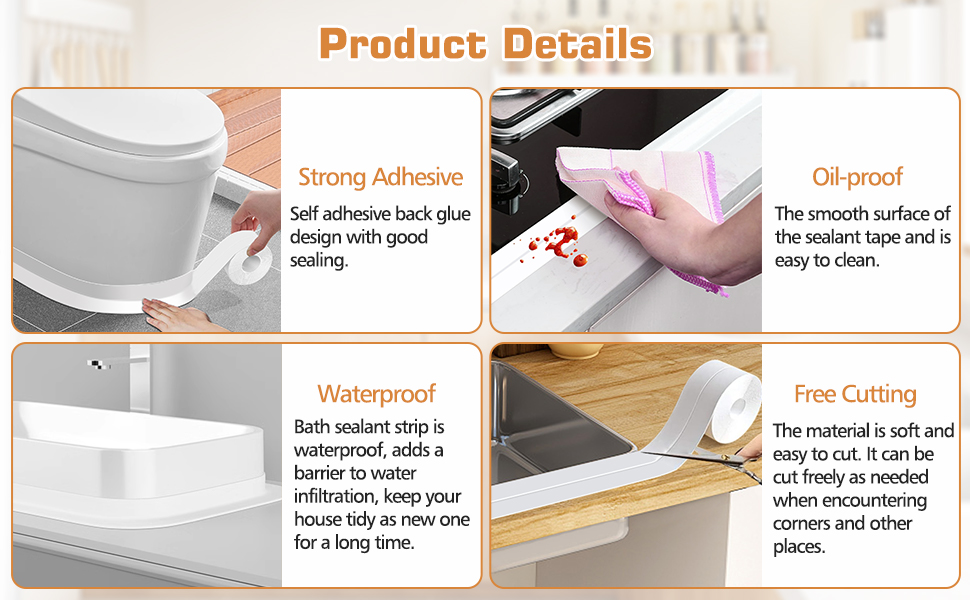 simple seal tape for bathroom