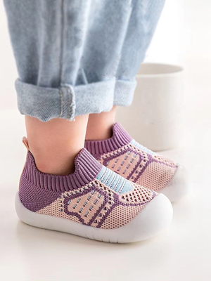 WILLFUN Toddler Mesh Sneakers Baby Knitted Walking Shoes 