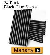 24 pack black glue sticks 11*200