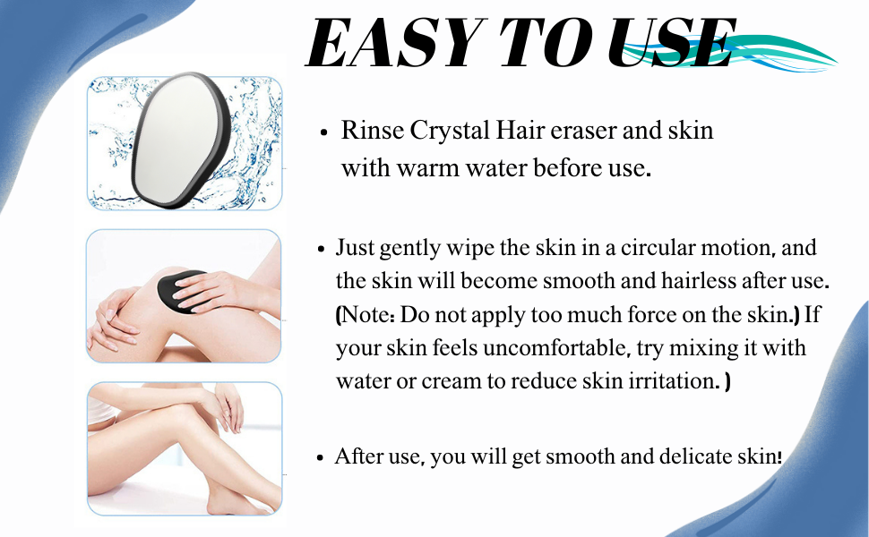 Gomme à cheveux en cristal, appareil d'épilation, pierre d'épilation