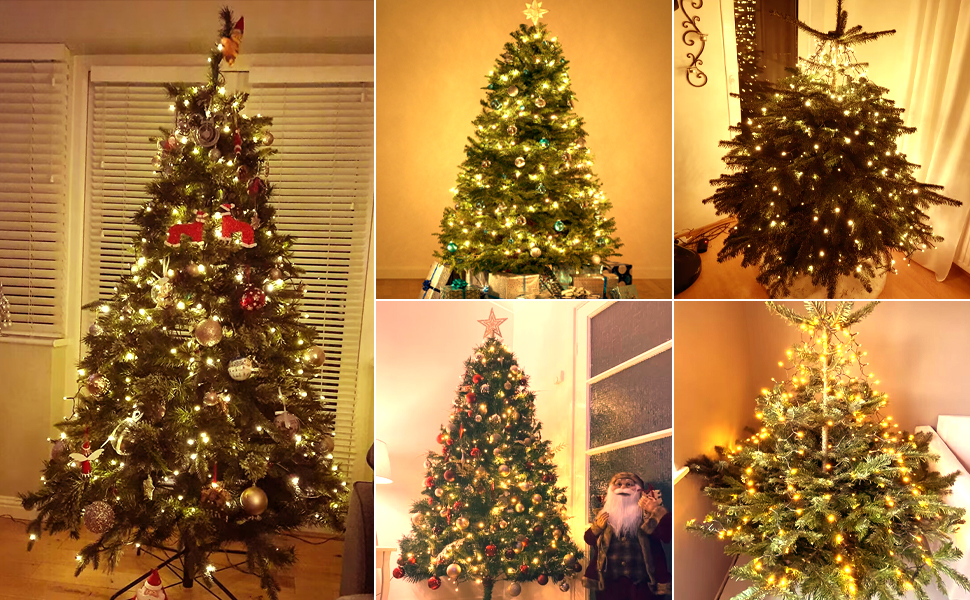 Dalugo Christmas Tree Lights, 2m 400 LED 8 Mode Outdoor Christmas