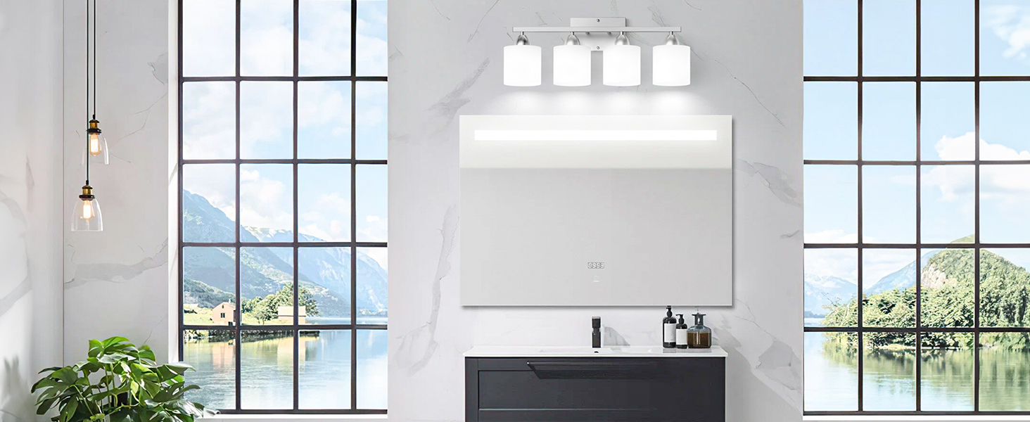 Bathroom Light Fixtures Over Mirror